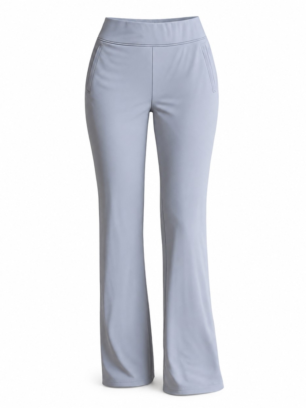 HALARA Light Gray Boot-Cut Work Pants